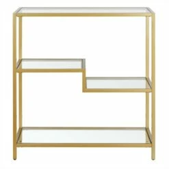 Cheapest 👍 Henn& Hart 36" Tall Gold Bookcase - Henn&Hart ⭐ -Bookshelves And Bookcases store unnamed file 1026