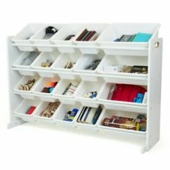Coupon ✔️ Cambridge Extra Large Toy Storage Organizer with 20 Storage Bins White - Humble Crew ❤️ -Bookshelves And Bookcases store unnamed file 104