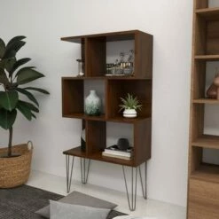 Brand new 🛒 61" Metal and Wood 3 Shelf Books Shelf Brown - Olivia & May 🎁 22 Brand new 🛒 61" Metal and Wood 3 Shelf Books Shelf Brown - Olivia & May 🎁 -Bookshelves And Bookcases store unnamed file 1055