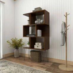 Brand new 🛒 61" Metal and Wood 3 Shelf Books Shelf Brown - Olivia & May 🎁 30 Brand new 🛒 61" Metal and Wood 3 Shelf Books Shelf Brown - Olivia & May 🎁 -Bookshelves And Bookcases store unnamed file 1063