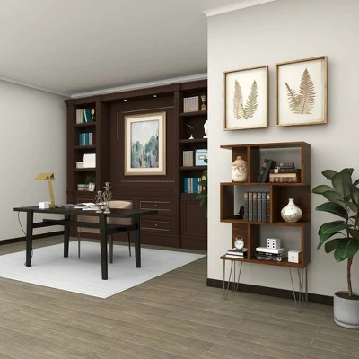 Brand new 🛒 61" Metal and Wood 3 Shelf Books Shelf Brown - Olivia & May 🎁 17 Brand new 🛒 61" Metal and Wood 3 Shelf Books Shelf Brown - Olivia & May 🎁 - Image 15