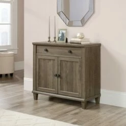Best Sale 🔥 30" Hammond Library Base Distressed Gray - Sauder 🎁