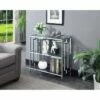 Deals ⭐ 30" Town Square Chrome 3 Tier Bookcase Chrome - Breighton Home 🎉 -Bookshelves And Bookcases store unnamed file 1090