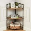 Best reviews of 👍 36.63" Beeme 3 Tier Corner Bookshelf Sand Black/Light Pure Copper - HOMES: Inside + Out 🥰 -Bookshelves And Bookcases store unnamed file 1098