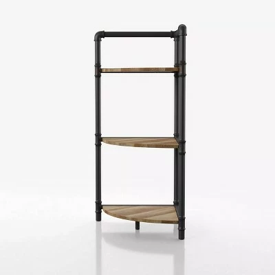 Best reviews of π 36.63" Beeme 3 Tier Corner Bookshelf Sand Black/Light Pure Copper - HOMES: Inside + Out π₯° 4 Best reviews of π 36.63" Beeme 3 Tier Corner Bookshelf Sand Black/Light Pure Copper - HOMES: Inside + Out π₯° - Image 2