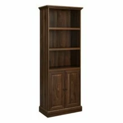 Buy 🥰 Alastair Transitional Classic Storage Hutch - Saracina Home Dark Walnut 🥰 -Bookshelves And Bookcases store unnamed file 1124