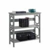 Best Pirce 🤩 32.5" Omega 3 Tier Bookcase Gray - Breighton Home 🔥 -Bookshelves And Bookcases store unnamed file 1161