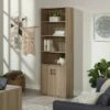 Flash Sale 🥰 71" Beginnings Bookcase with Doors Light Brown - Sauder 😍