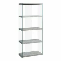 Budget 😀 Hollow Core/Tempered Glass Bookcase - EveryRoom Glossy White 🥰 -Bookshelves And Bookcases store unnamed file 1203