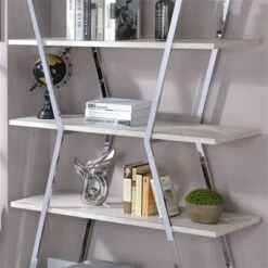 Hot Sale 😀 Ketano Metal 4-Shelf Bookcase in Chrome - Furniture of America 🌟 -Bookshelves And Bookcases store unnamed file 1216