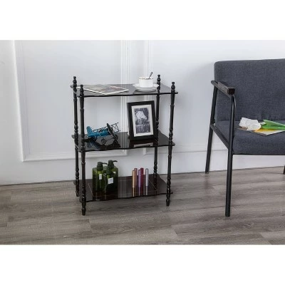 Deals ❤️ 3 Tier Shelves Espresso Brown - Ore International ✨ 4 Deals ❤️ 3 Tier Shelves Espresso Brown - Ore International ✨ - Image 2