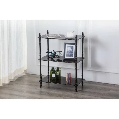 Deals ❤️ 3 Tier Shelves Espresso Brown - Ore International ✨ 5 Deals ❤️ 3 Tier Shelves Espresso Brown - Ore International ✨ - Image 3