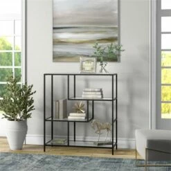 Wholesale 🧨 Henn& Hart Black Bronze Bookcase - Henn&Hart ⌛ -Bookshelves And Bookcases store unnamed file 1248