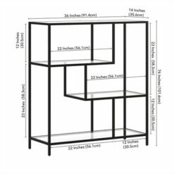 Wholesale 🧨 Henn& Hart Black Bronze Bookcase - Henn&Hart ⌛ -Bookshelves And Bookcases store unnamed file 1249