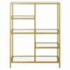 Cheap 👍 Henn& Hart 42" Tall Brass Finish Bookcase - Henn&Hart 👏 -Bookshelves And Bookcases store unnamed file 1275