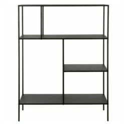 Discount ๐ Henn& Hart 48" Tall Black Bronze Bookcase - Henn&Hart โญ