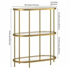 Promo 😀 Henn& Hart Brass Metal Bookcase - Henn&Hart 😀 -Bookshelves And Bookcases store unnamed file 1295