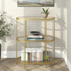 Promo 😀 Henn& Hart Brass Metal Bookcase - Henn&Hart 😀 -Bookshelves And Bookcases store unnamed file 1297