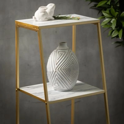 Cheap ๐ Sullivans Marble Shelved Gold Etagere 47"H Gold โญ 3 Cheap ๐ Sullivans Marble Shelved Gold Etagere 47"H Gold โญ