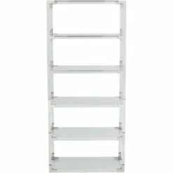 Promo ✔️ 55 Downing Street Hanna 70 3/4" Clear Acrylic and Chrome 6-Shelf Open Bookcase ✨ -Bookshelves And Bookcases store unnamed file 1336