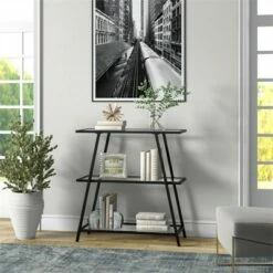 Deals 🤩 Henn& Hart 36 in. Tall Black Bronze Bookcase - Henn&Hart 🧨 -Bookshelves And Bookcases store unnamed file 1340
