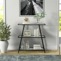 Deals 🤩 Henn& Hart 36 in. Tall Black Bronze Bookcase - Henn&Hart 🧨 -Bookshelves And Bookcases store unnamed file 1343