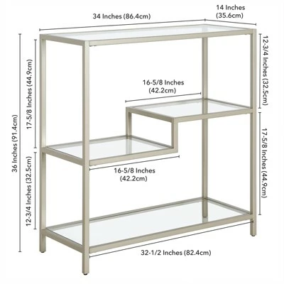 Best deal ๐ฅฐ Henn& Hart 36" Tall Satin Nickel Bookcase - Henn&Hart ๐ฅ 9 Best deal ๐ฅฐ Henn& Hart 36" Tall Satin Nickel Bookcase - Henn&Hart ๐ฅ - Image 7