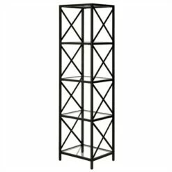 Cheapest 🎁 Henn& Hart 18" Wide Black Bronze Bookcase - Henn&Hart 🤩 -Bookshelves And Bookcases store unnamed file 1374