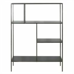 Coupon ⭐ Henn& Hart 48" Tall Gunmetal Gray Bookcase - Henn&Hart 🧨
