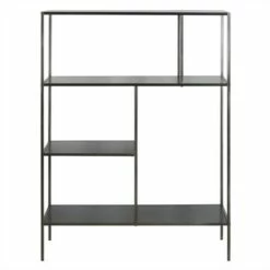 Coupon ⭐ Henn& Hart 48" Tall Gunmetal Gray Bookcase - Henn&Hart 🧨 -Bookshelves And Bookcases store unnamed file 1387