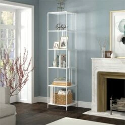 Brand new 💯 Henn& Hart 18" Wide White Bookcase - Henn&Hart 👏 -Bookshelves And Bookcases store unnamed file 1407