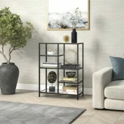 Budget ✨ Henn& Hart Black Bronze Bookcase - Henn&Hart 💯 -Bookshelves And Bookcases store unnamed file 1423