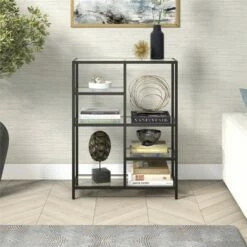 Budget ✨ Henn& Hart Black Bronze Bookcase - Henn&Hart 💯 -Bookshelves And Bookcases store unnamed file 1425