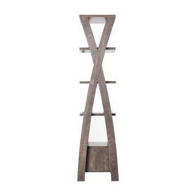 Best Pirce π Stokes Wood 4-Shelf 71-Inch Standard Bookcase in Walnut Oak - Furniture of America π 3 Best Pirce π Stokes Wood 4-Shelf 71-Inch Standard Bookcase in Walnut Oak - Furniture of America π