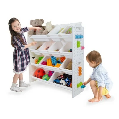 Best deal π₯° UNiPLAY Toy Organizer With Removable Storage Bins, Multi-Bin Organizer for Books, Building Blocks, School Materials, Toys with Baseplate Board Frame β 4 Best deal π₯° UNiPLAY Toy Organizer With Removable Storage Bins, Multi-Bin Organizer for Books, Building Blocks, School Materials, Toys with Baseplate Board Frame β - Image 2