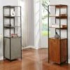 Flash Sale 💯 Armand Modern Wood Shelf with Storage in Natural - Furniture of America 🤩 -Bookshelves And Bookcases store unnamed file 1508