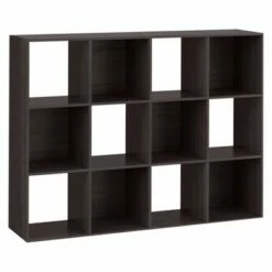 Hot Sale ⭐ 11" 12 Cube Organizer Shelf - Room Essentials Espresso Brown 💯 -Bookshelves And Bookcases store unnamed file 1606