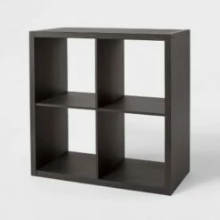 Best Pirce ⌛ 4 Cube Organizer - Brightroom™ Black Oak 🌟 -Bookshelves And Bookcases store unnamed file 1621