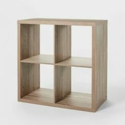 Best Pirce ⌛ 4 Cube Organizer - Brightroom™ Black Oak 🌟 -Bookshelves And Bookcases store unnamed file 1623