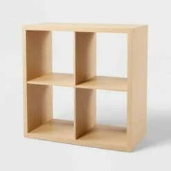 Best Pirce ⌛ 4 Cube Organizer - Brightroom™ Black Oak 🌟 -Bookshelves And Bookcases store unnamed file 1624