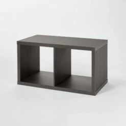 Discount ✨ 2 Cube Organizer - Brightroom™ Black Oak ✨ -Bookshelves And Bookcases store unnamed file 1629