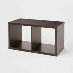 Discount ✨ 2 Cube Organizer - Brightroom™ Black Oak ✨ -Bookshelves And Bookcases store unnamed file 1630