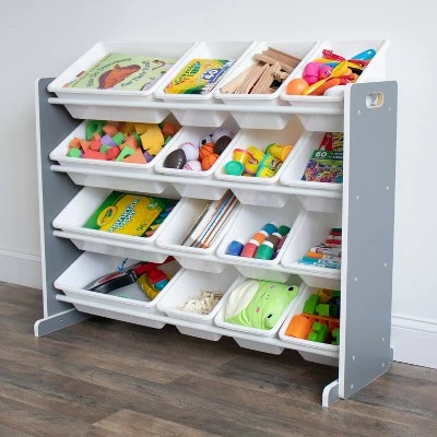 Promo π― Soho Toy Storage Organizer with 16 Storage Bins Gray/White - Humble Crew π 8 Promo π― Soho Toy Storage Organizer with 16 Storage Bins Gray/White - Humble Crew π - Image 6