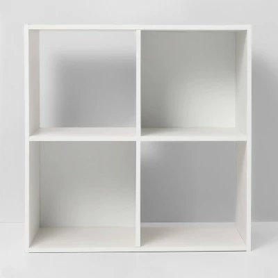 Outlet ⭐ 4 Cube Decorative Bookshelf - Room Essentials™ White ⌛ 9 Outlet ⭐ 4 Cube Decorative Bookshelf - Room Essentials™ White ⌛ - Image 7