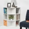 New 🎉 Corner Cube Bookshelf - Room Essentials™ Gray 🤩 -Bookshelves And Bookcases store unnamed file 1676