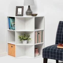 New 🎉 Corner Cube Bookshelf - Room Essentials™ Gray 🤩