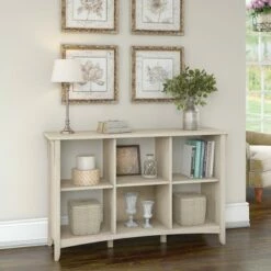 New 🤩 Salinas 6 Cube Organizer - Bush Furniture Antique White 😉 -Bookshelves And Bookcases store unnamed file 1706