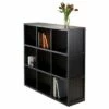 Best Sale ❤️ 40" Timothy Shelf 3X3 Slots Black - Winsome 😉