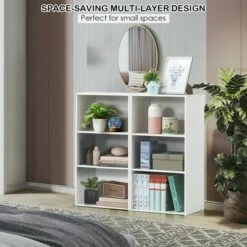 Best Sale 💯 Costway 2 PCS 3 Tier Open Shelf Bookcase Multi-functional Storage Display Cabinet White 🔔 -Bookshelves And Bookcases store unnamed file 172