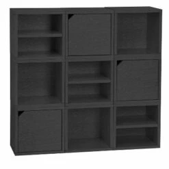 Coupon 😍 Way Basics Eco Stackable Connect Door Cube Modular Cubby Organizer Storage System Black 🛒 -Bookshelves And Bookcases store unnamed file 1738